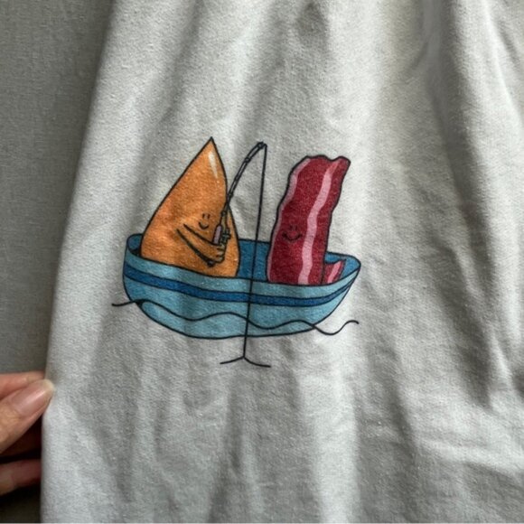 McDonald’s Better Together graphic white cotton jogger pants Sz L - Picture 3 of 10